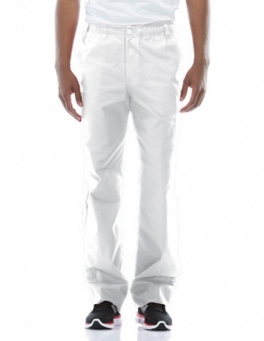 81006/WHWZ Spodnie medyczne męskie EDS białe