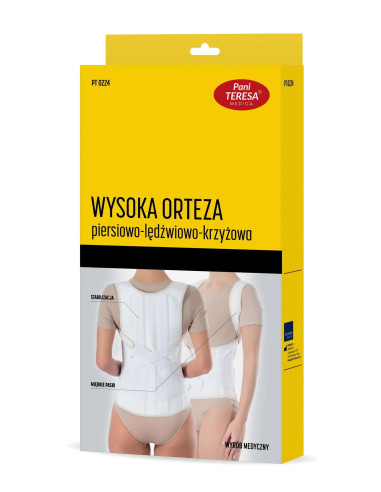 Pani Teresa Medica PT0224 Wysoka Orteza Piersiowo-Lędźwiowo-Krzyżowa